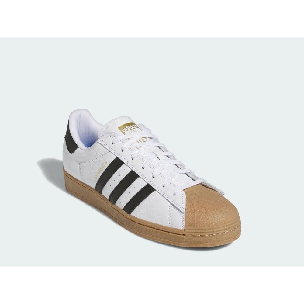 Adidas Superstar ADV White Black Gum Mens Size Casual Sneaker 6.5-13